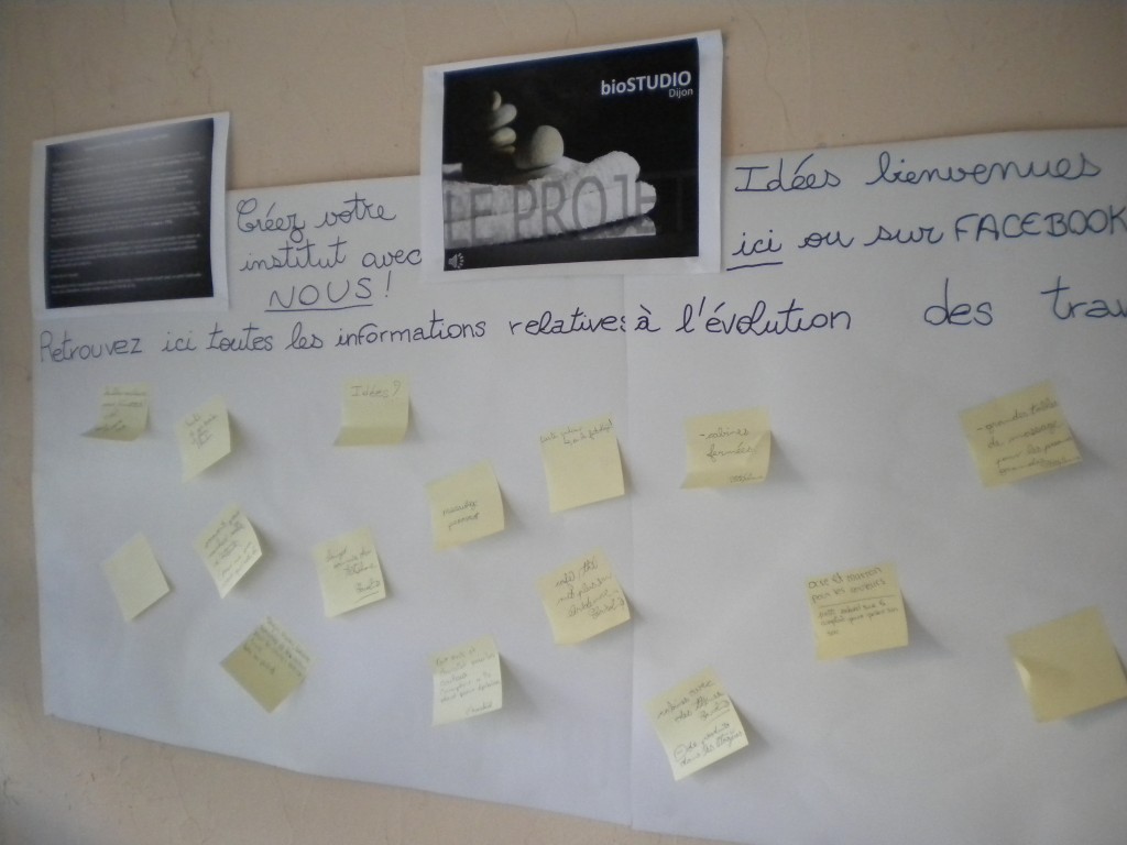 Des post-its pour mieux imaginer bioSTUDIO ensemble ...