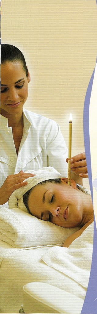 massage avec une bougie auriculaire